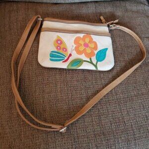 Relic Brand matching cross body purse Flower and butterfly